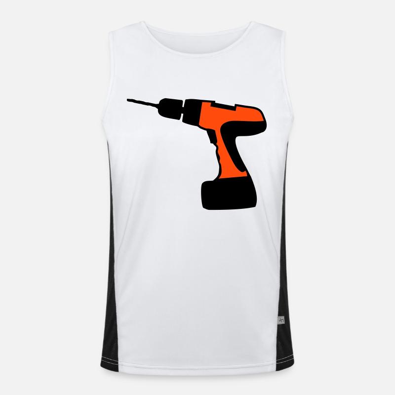 akkuschrauber Funktionelles Kontrast-Tank Top für Männer 