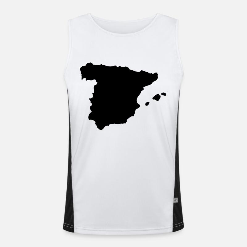 spain Funktionelles Kontrast-Tank Top für Männer 