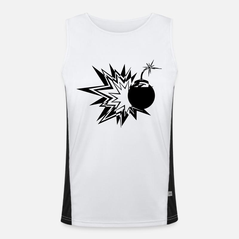 Bombe Funktionelles Kontrast-Tank Top für Männer 