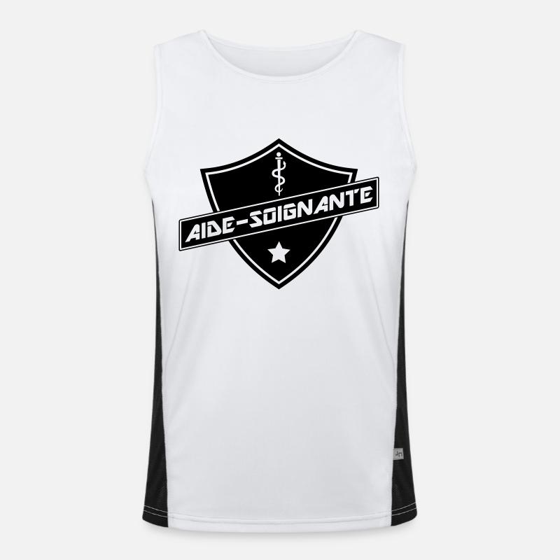 blason aide-soignante Débardeur respirant contrasté Homme 