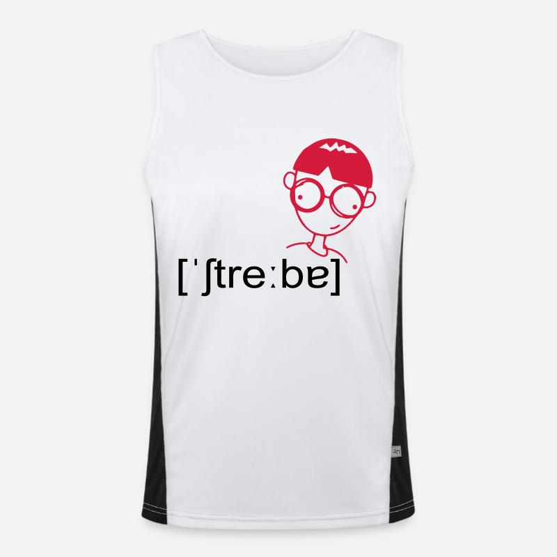 streber Funktionelles Kontrast-Tank Top für Männer 