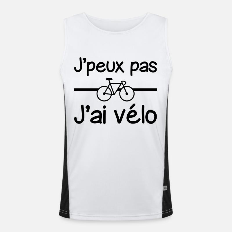 J'peux pas j'ai vélo , cyclisme Débardeur respirant contrasté Homme 