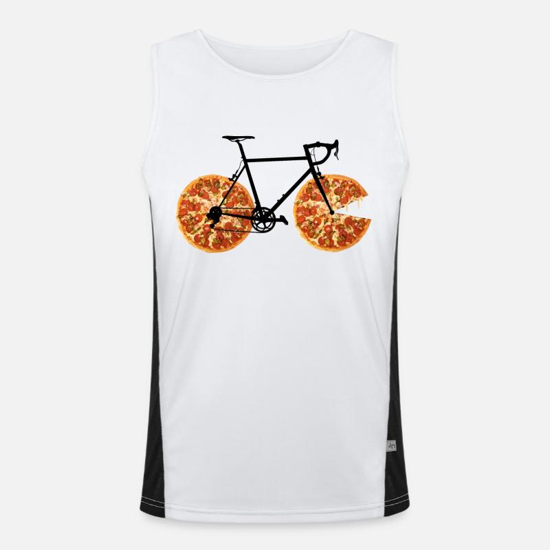 Pizzabike Funktionelles Kontrast-Tank Top für Männer 