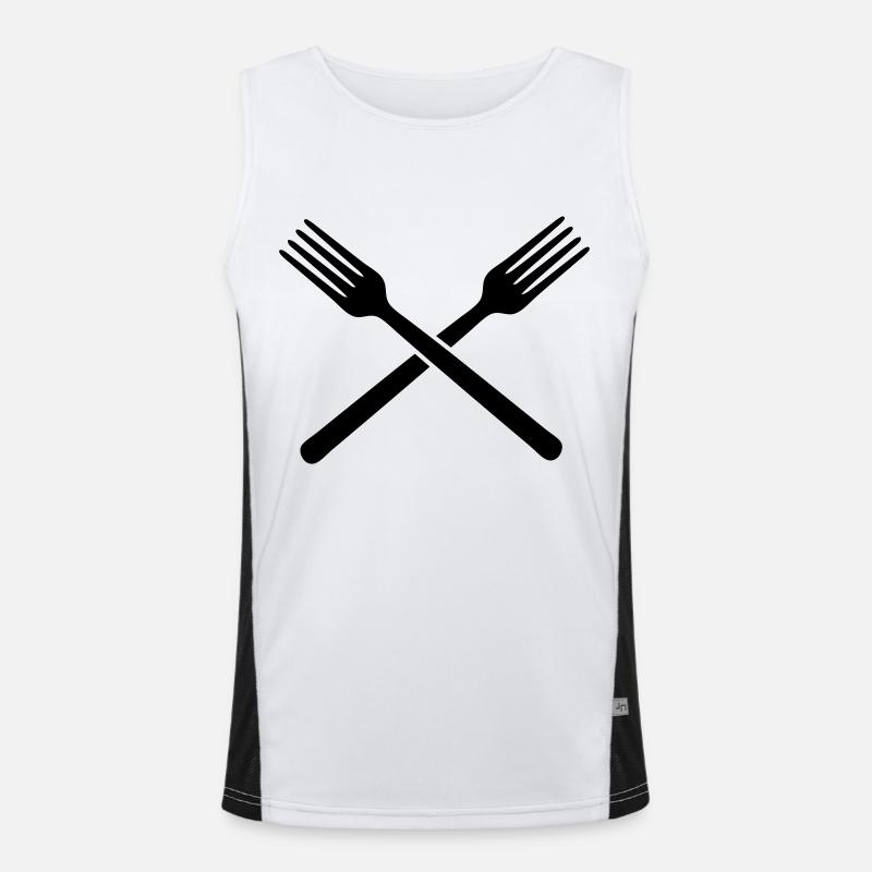 forks hungry Men's Functional Contrast Tank Top 