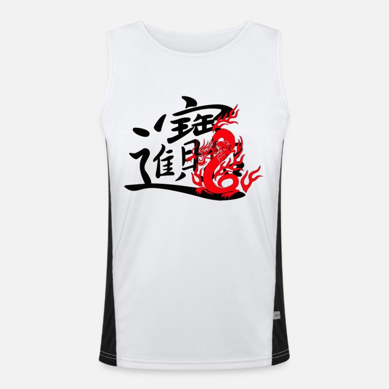 drache Men's Functional Contrast Tank Top 