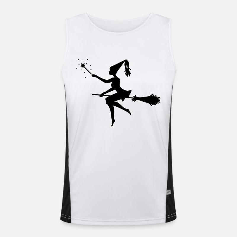 Hexe Funktionelles Kontrast-Tank Top für Männer 