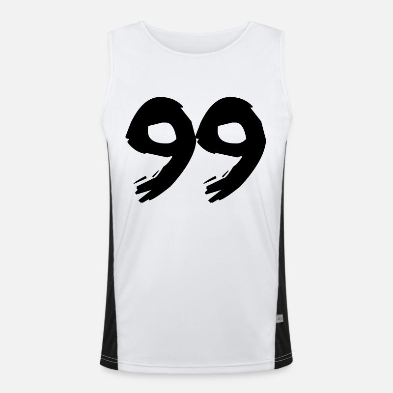 Brushed 99 Funktionelles Kontrast-Tank Top für Männer 