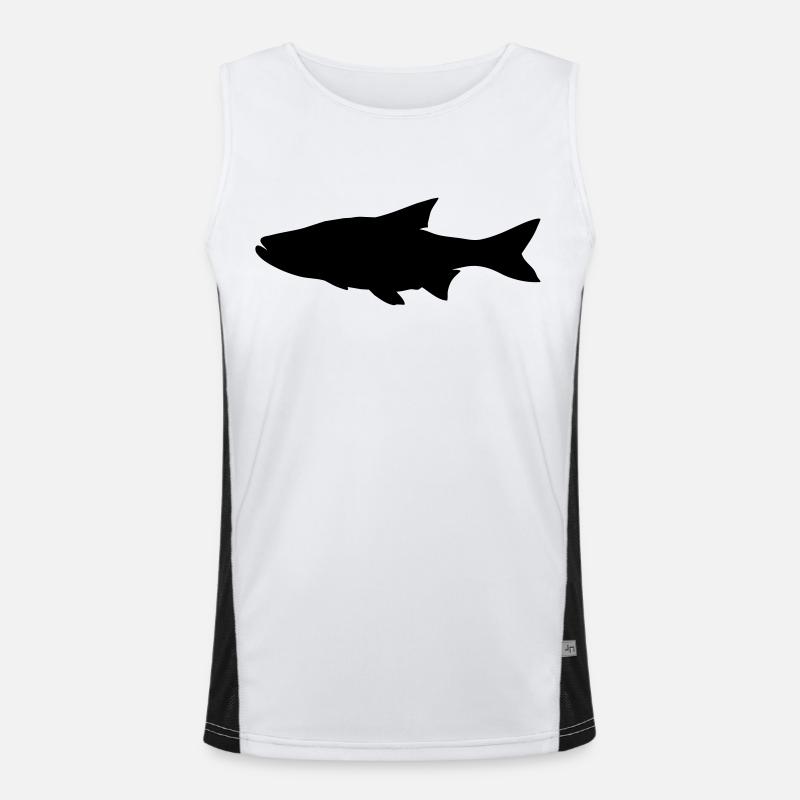 Silhouette de poisson asp Débardeur respirant contrasté Homme 