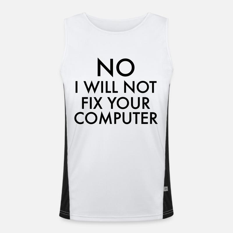 Computer Geek Men's Functional Contrast Tank Top 