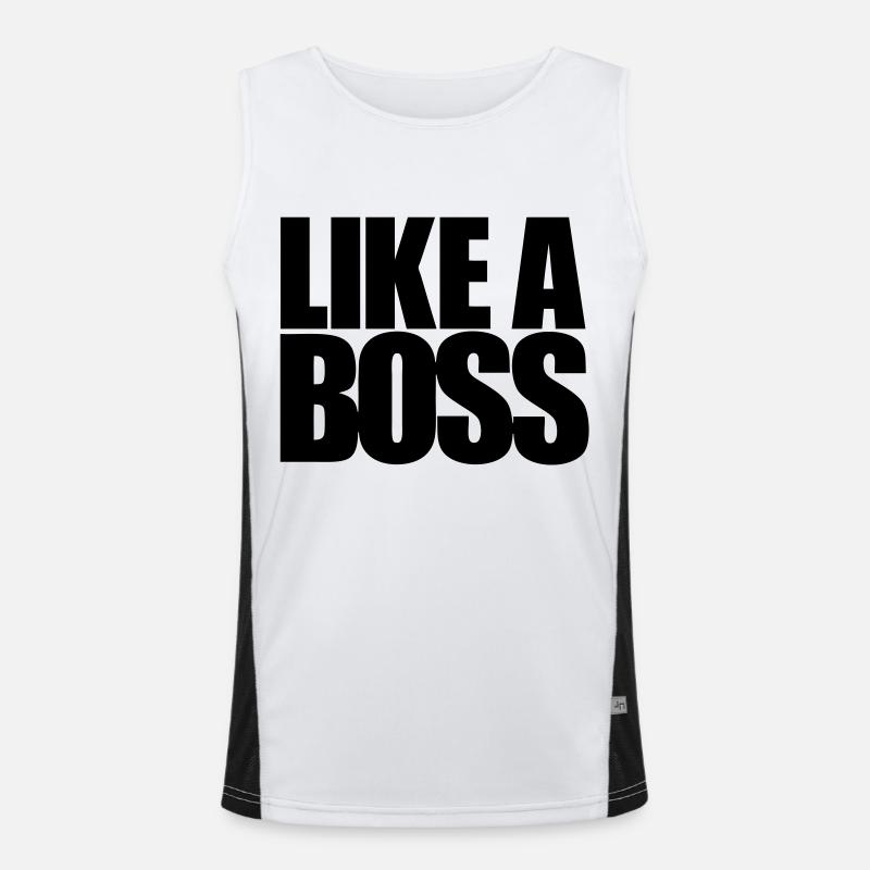 Like a Boss Men's Functional Contrast Tank Top 