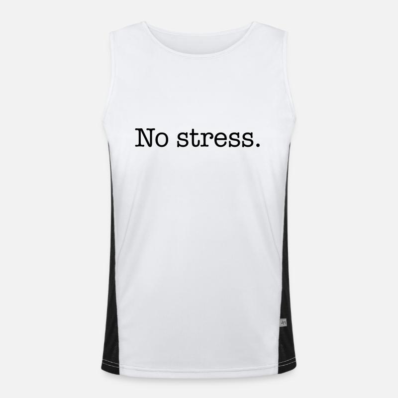 Pas de stress Débardeur respirant contrasté Homme 