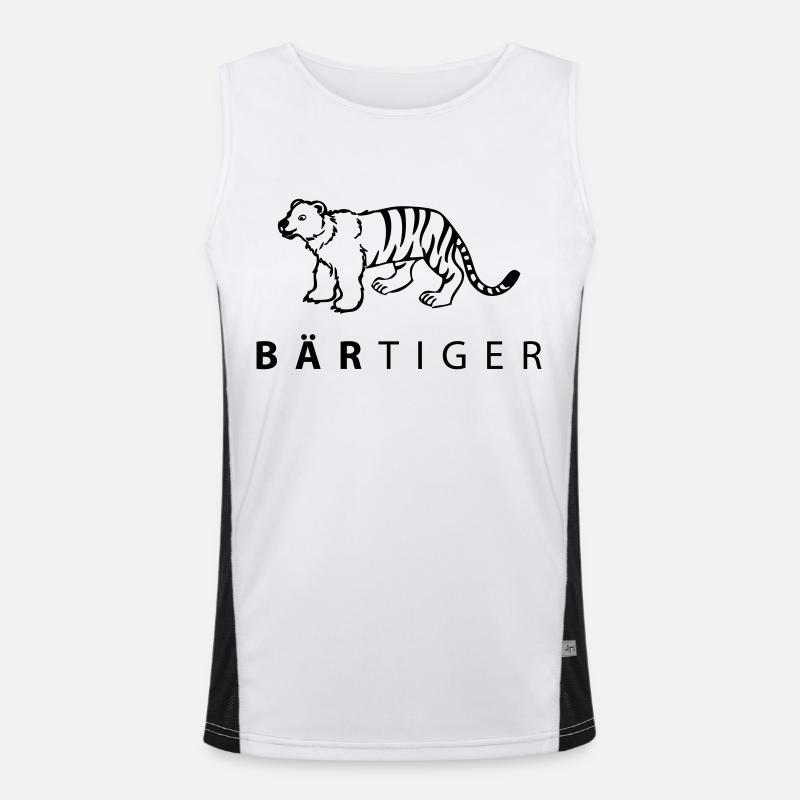 bärtiger Funktionelles Kontrast-Tank Top für Männer 