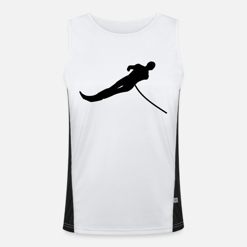 MONOSKI, PIED MONO, EAU, EAU, DE SKI,wakeboard Débardeur respirant contrasté Homme 