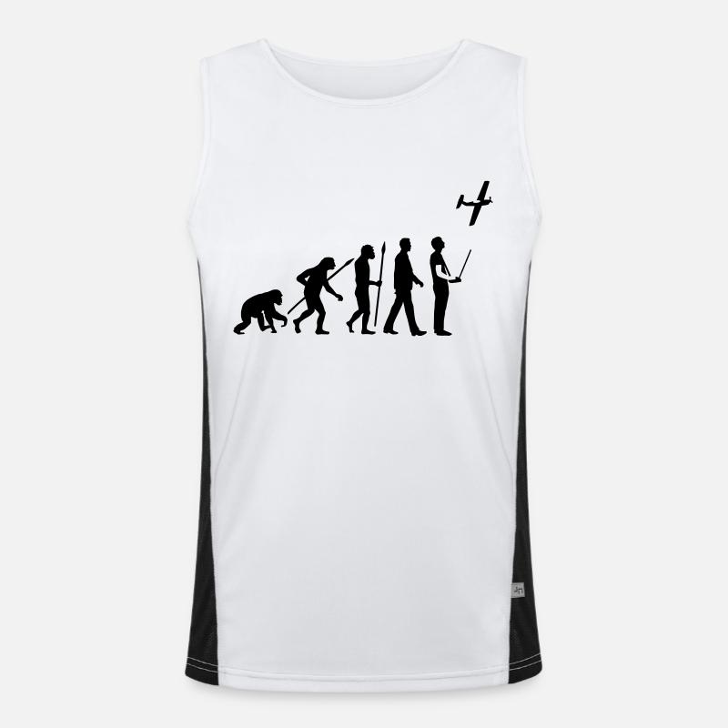 evolution_modellflieger_b_1c Funktionelles Kontrast-Tank Top für Männer 