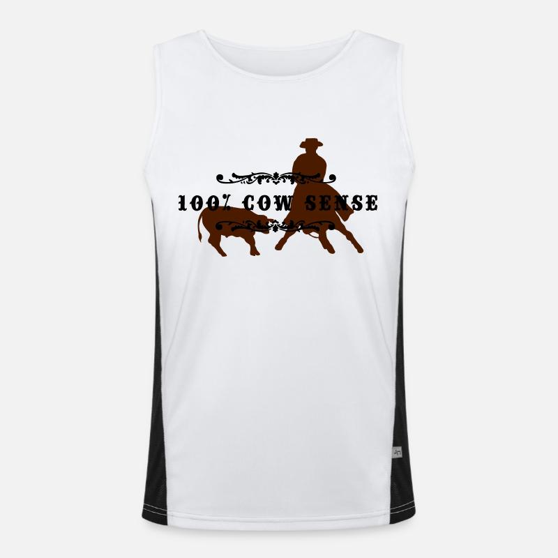 (cowsense_2c) Funktionelles Kontrast-Tank Top für Männer 
