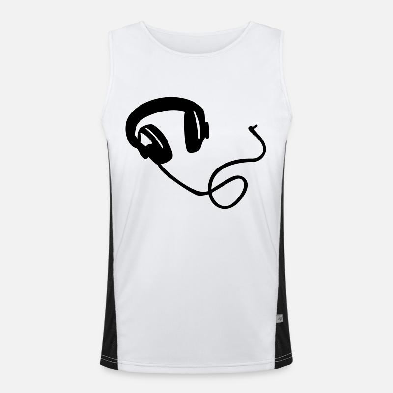 Headphones Men's Functional Contrast Tank Top 