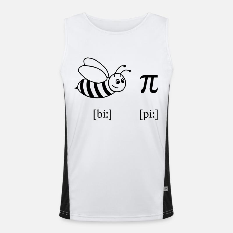 Bee Pi Funktionelles Kontrast-Tank Top für Männer 