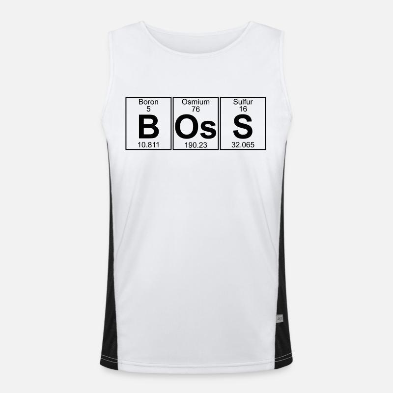 B-Os-S (boss) - Full Men's Functional Contrast Tank Top 