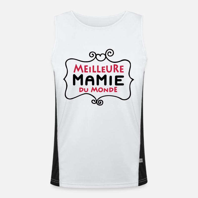 Meilleure MAMIE du monde (2c) Men's Functional Contrast Tank Top 