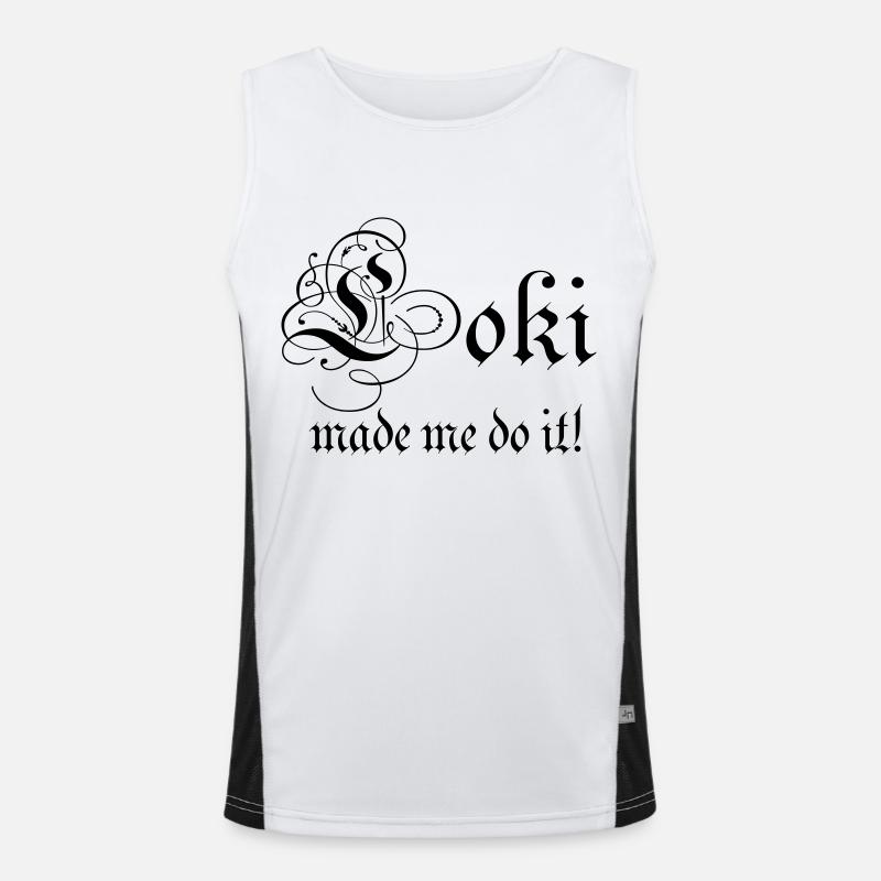 Wikinger Loki Funktionelles Kontrast-Tank Top für Männer 