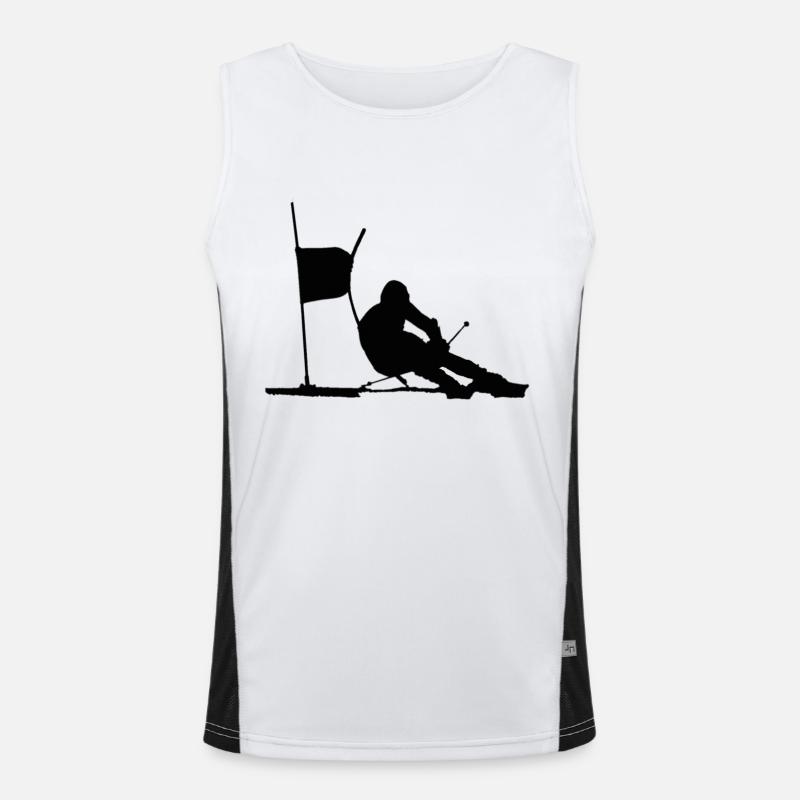 skiing Men's Functional Contrast Tank Top 