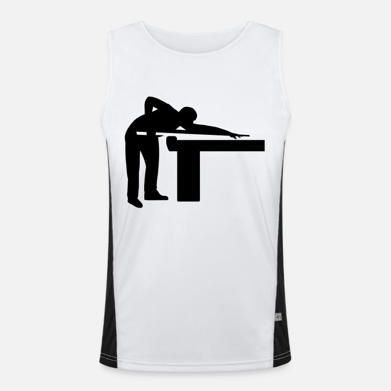 Pool billards Men's Functional Contrast Tank Top 