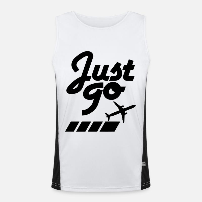 to travel Men's Functional Contrast Tank Top 