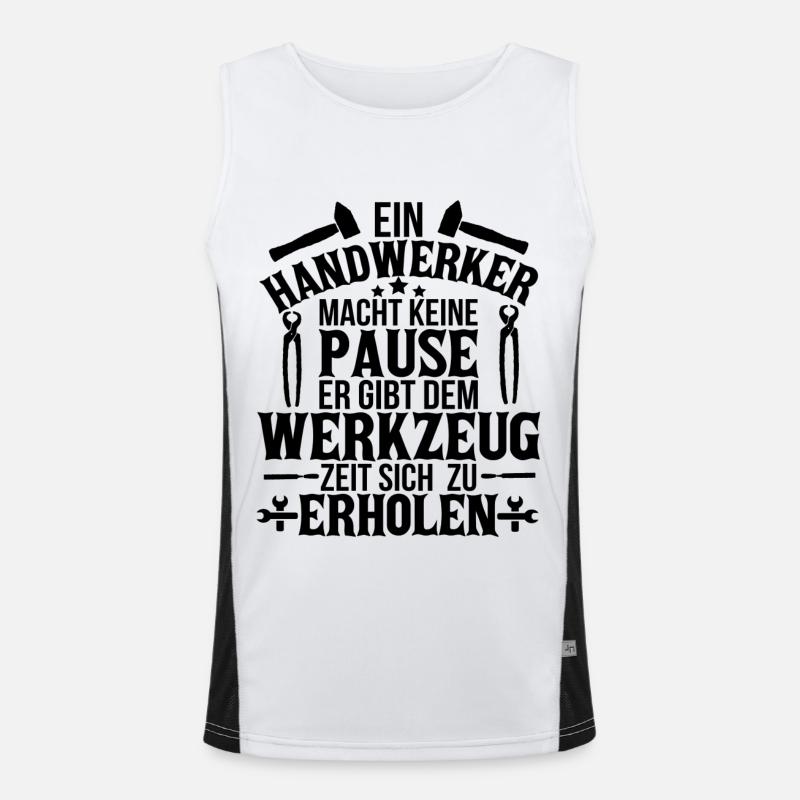 Handwerker Funktionelles Kontrast-Tank Top für Männer 