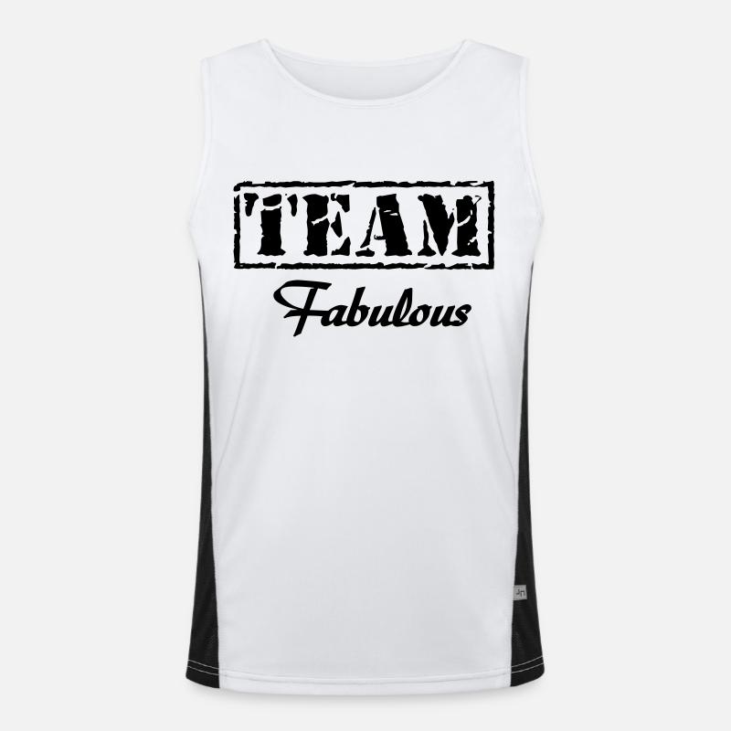 Team Fabulous Men's Functional Contrast Tank Top 