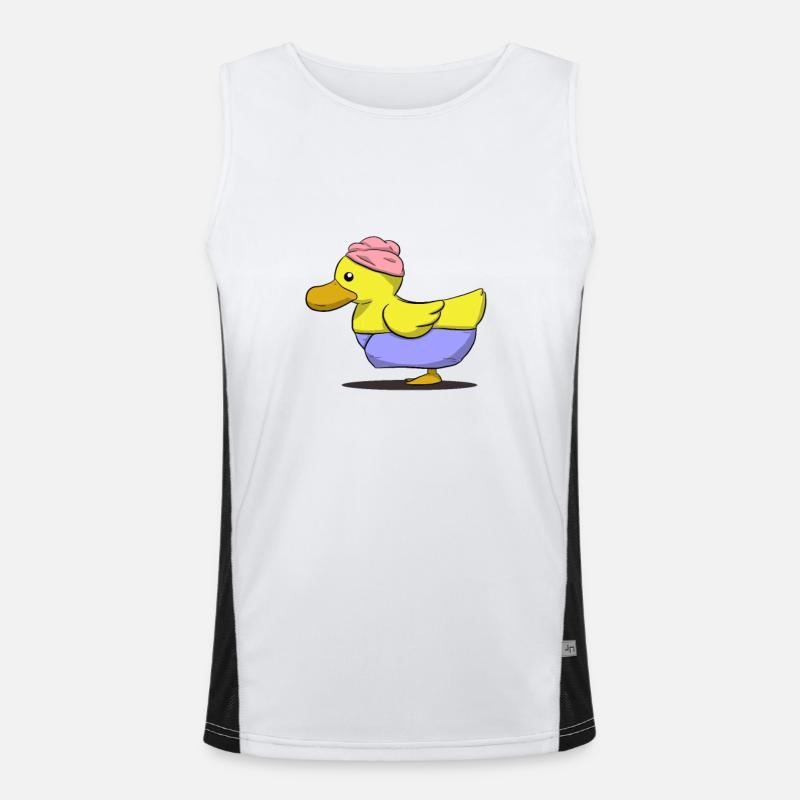 Badeente Funktionelles Kontrast-Tank Top für Männer 