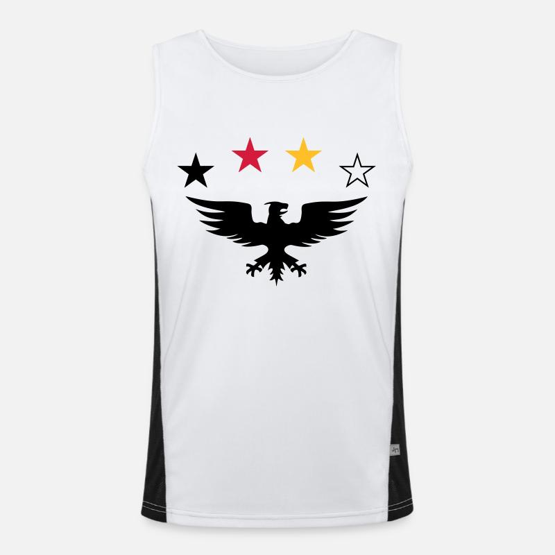 Adler vier Sterne Funktionelles Kontrast-Tank Top für Männer 