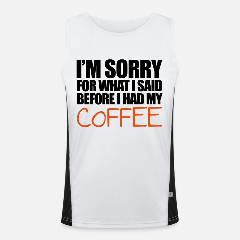 Coffee Funktionelles Kontrast-Tank Top für Männer 