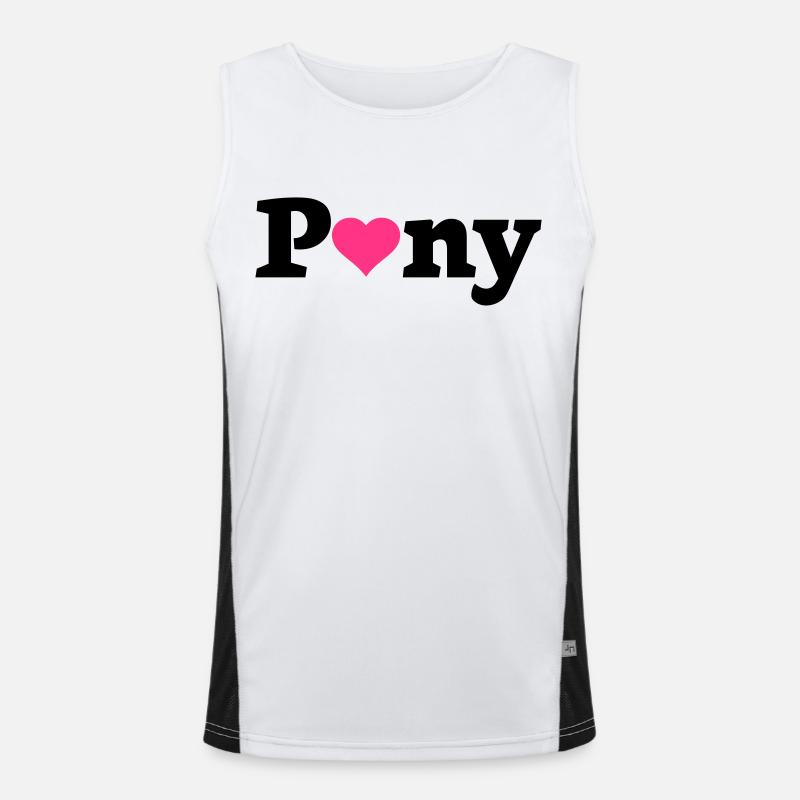 Pony heart Men's Functional Contrast Tank Top 