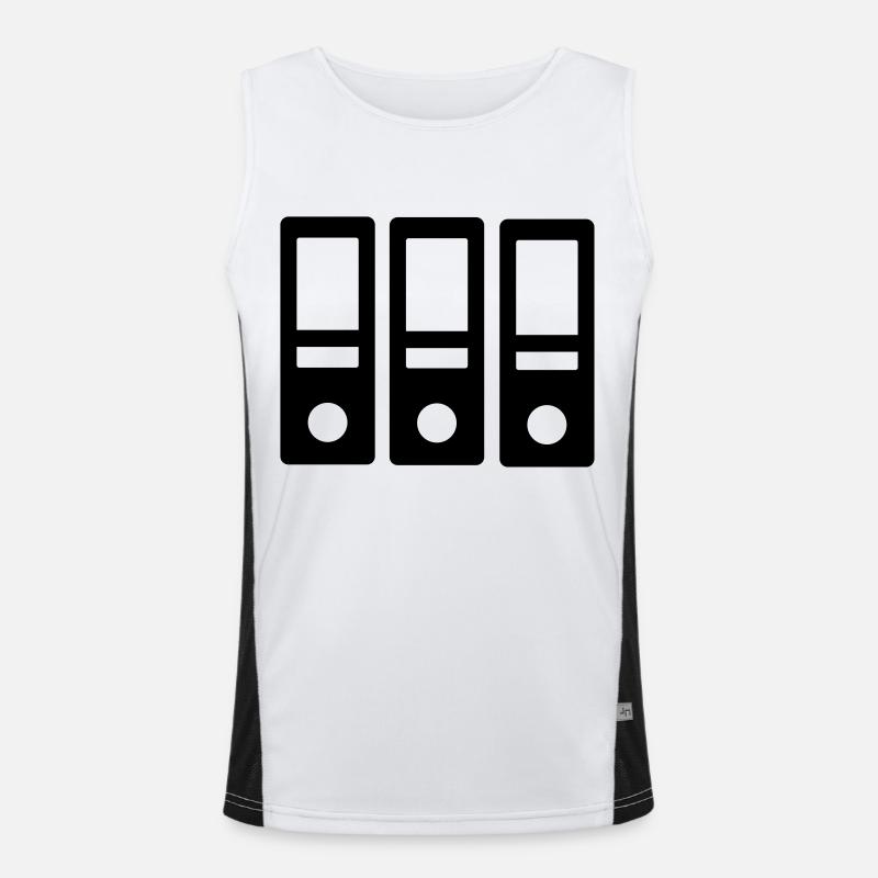 Ordner Funktionelles Kontrast-Tank Top für Männer 