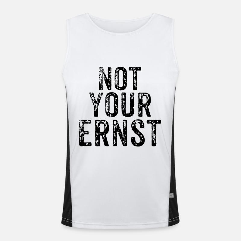 Not Your Ernst Funktionelles Kontrast-Tank Top für Männer 