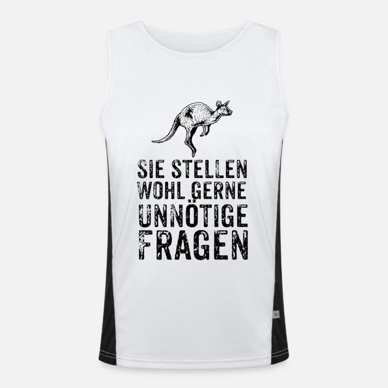 Känguru Funktionelles Kontrast-Tank Top für Männer 