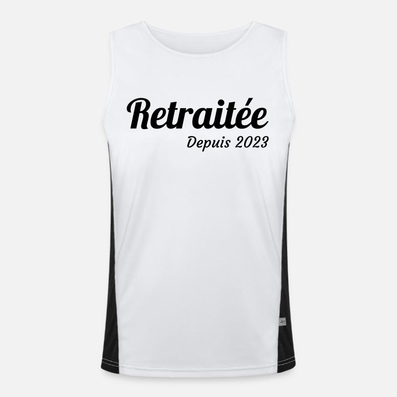 Ruhestand / Rentner / Rentnerin / Rente Funktionelles Kontrast-Tank Top für Männer 