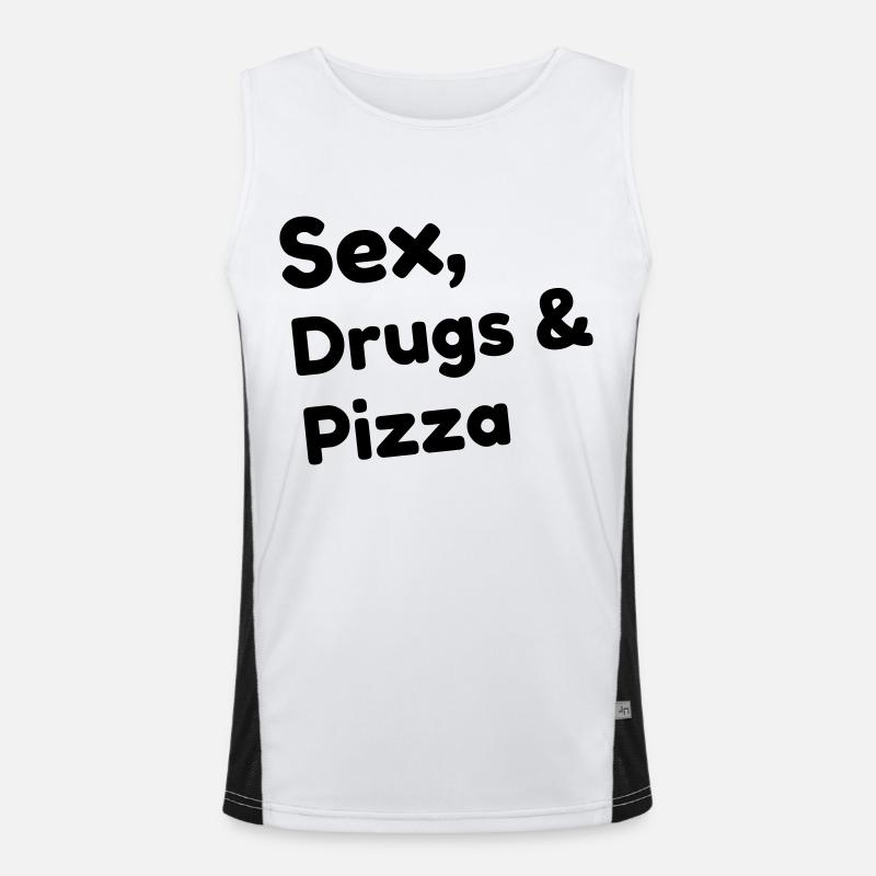 Pizza / Pizzaiolo / Pizza Chef / Pizzachef Men's Functional Contrast Tank Top 