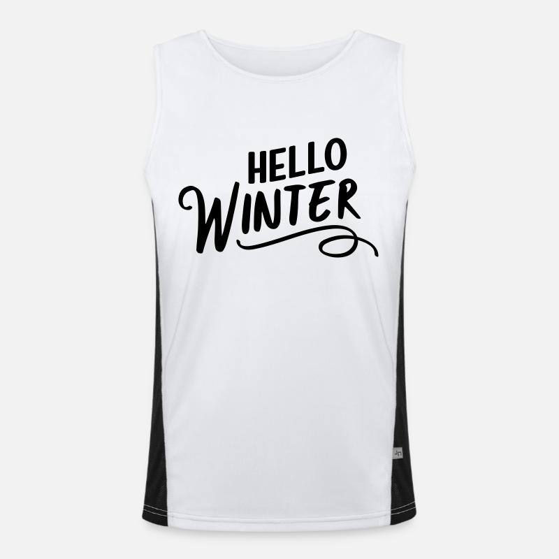 Hello Winter Men's Functional Contrast Tank Top 