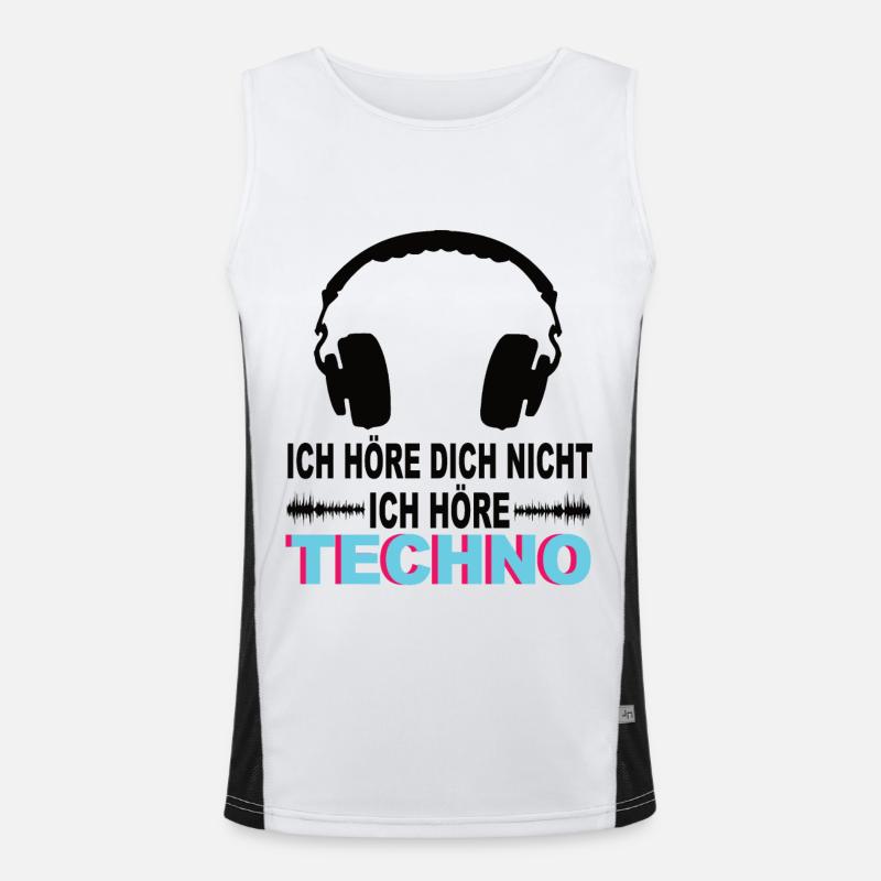 Techno Funktionelles Kontrast-Tank Top für Männer 