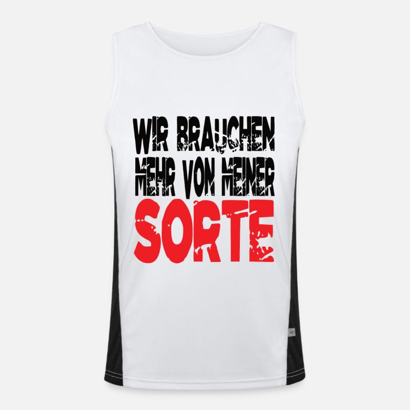 Lustige Sprüche Funktionelles Kontrast-Tank Top für Männer 