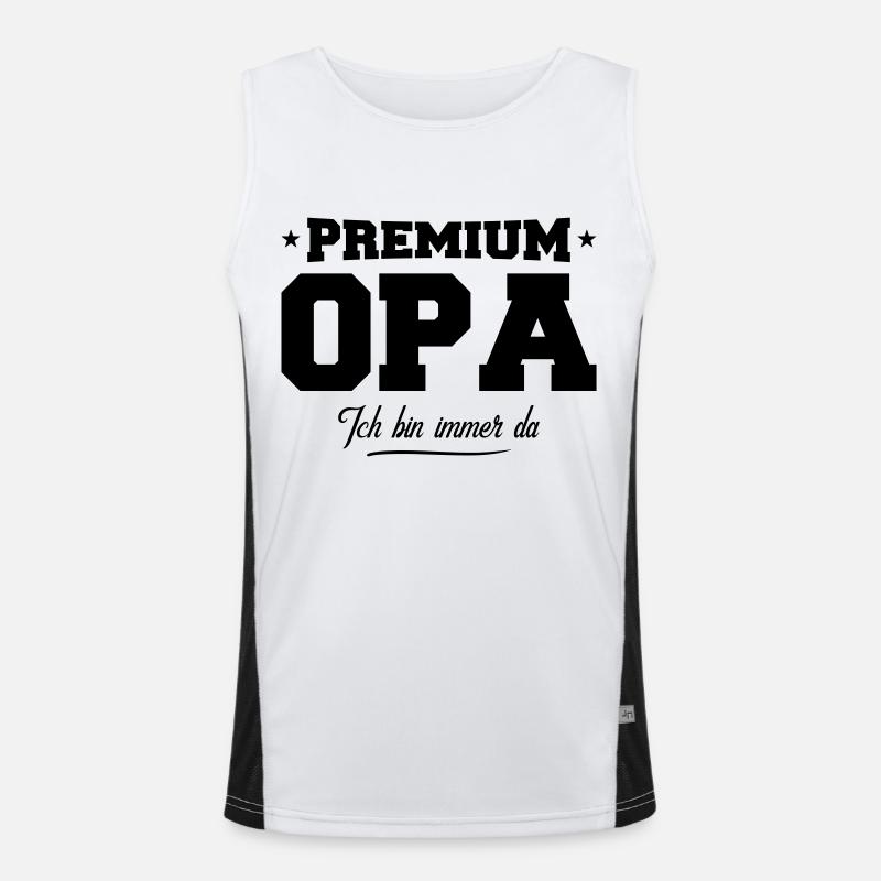 opa premium Funktionelles Kontrast-Tank Top für Männer 