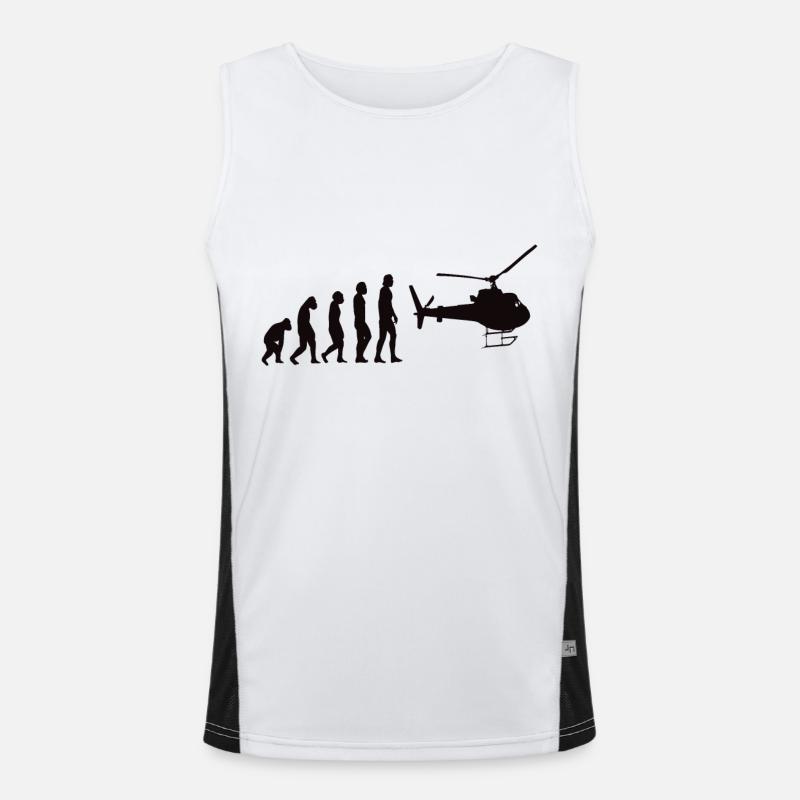Hubschrauber Funktionelles Kontrast-Tank Top für Männer 
