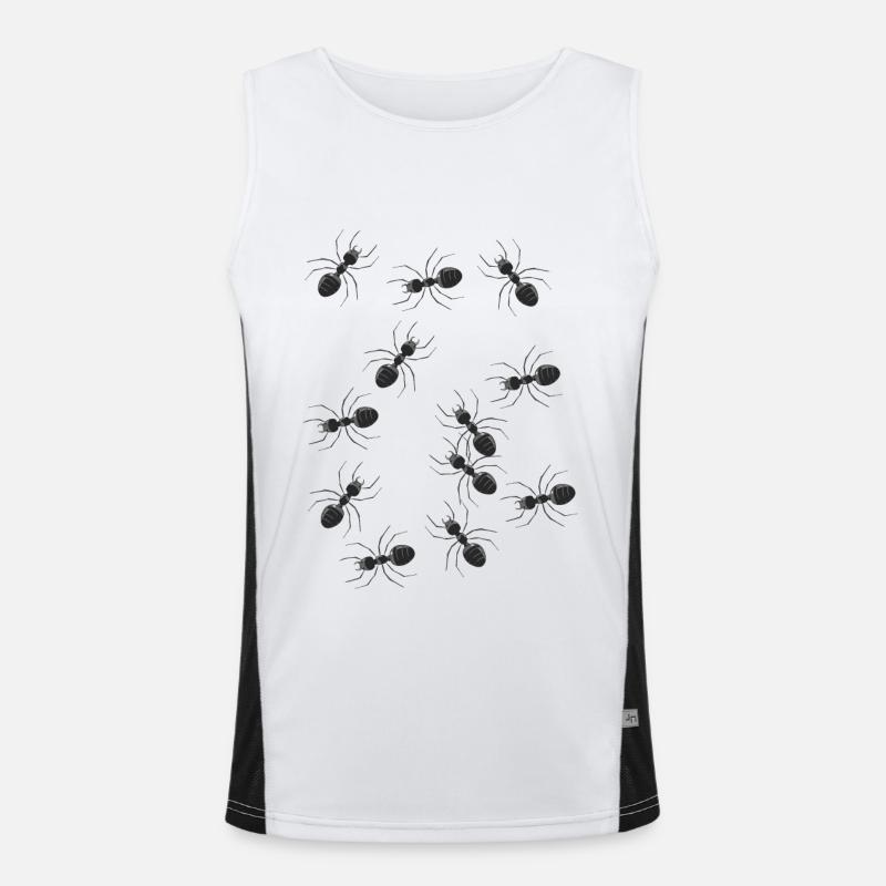 Fourmis fourmi insectes forêt animaux Débardeur respirant contrasté Homme 