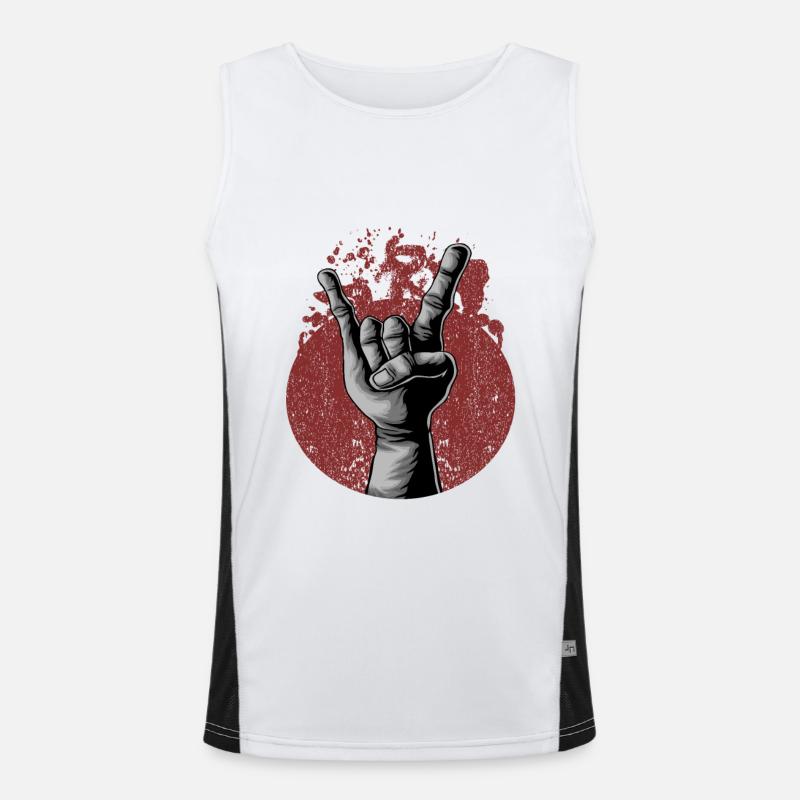 Hardrock geschenk Funktionelles Kontrast-Tank Top für Männer 