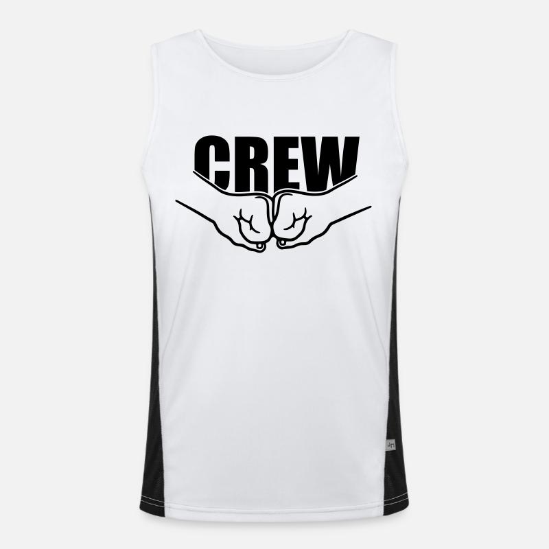 Faustschlag Crew Team Funktionelles Kontrast-Tank Top für Männer 