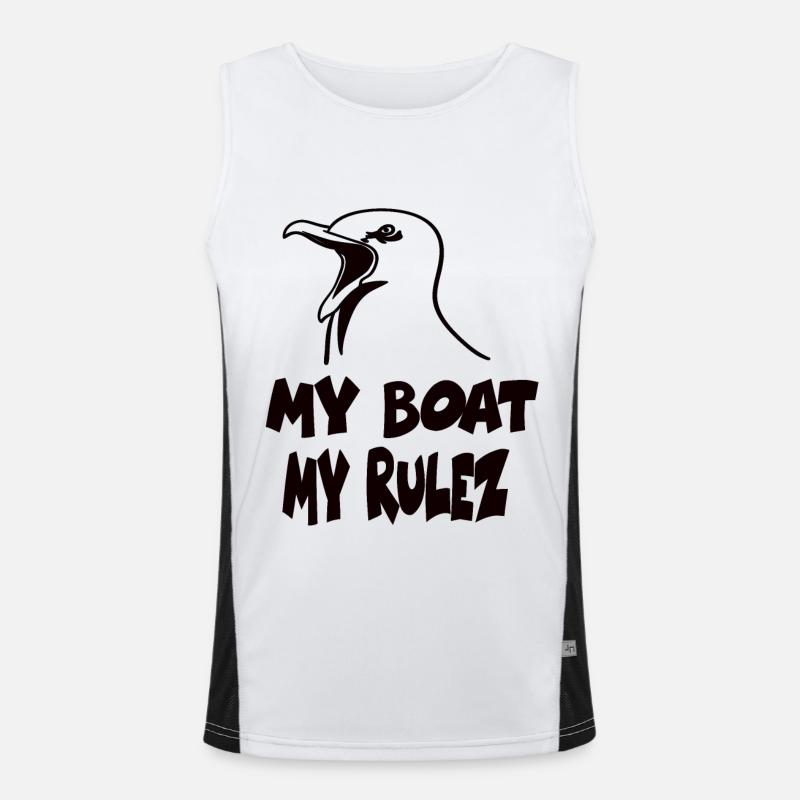 Mon bateau mes règles Débardeur respirant contrasté Homme 