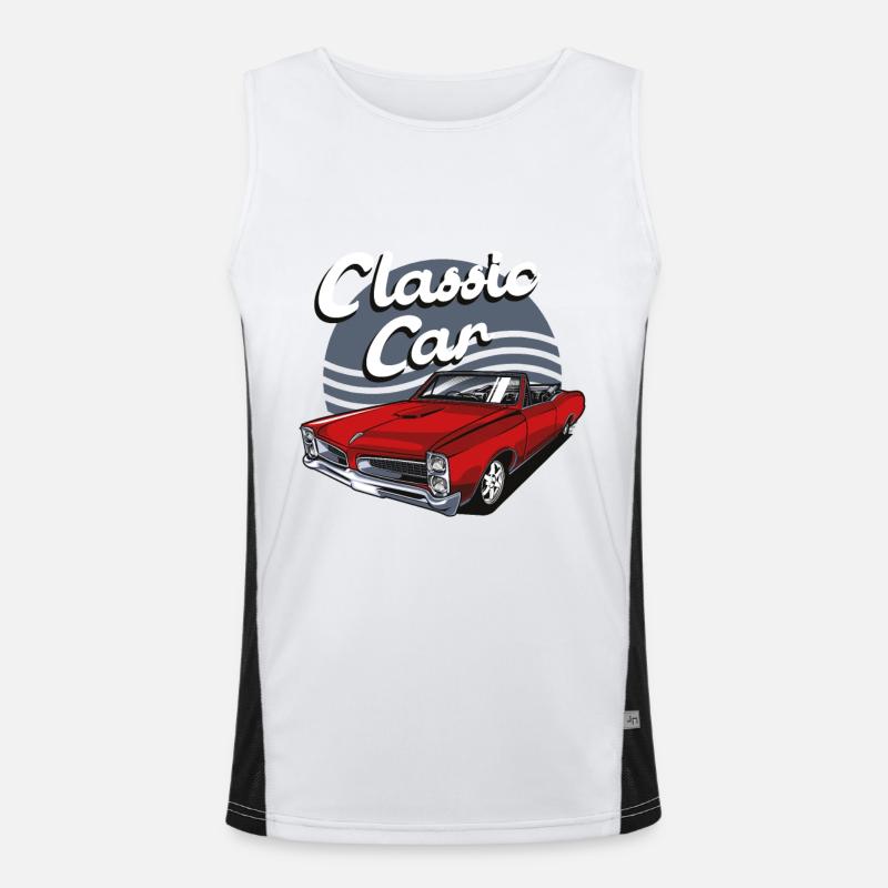 Classic car Men's Functional Contrast Tank Top 