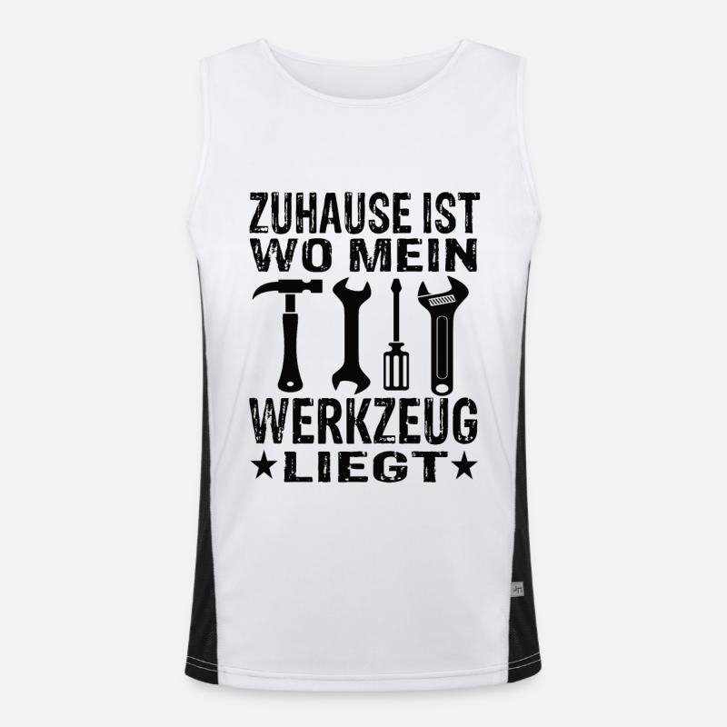 Handwerker Funktionelles Kontrast-Tank Top für Männer 