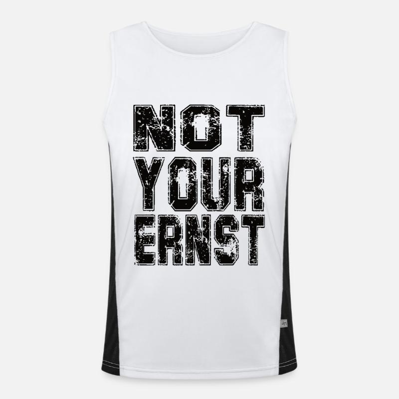 Not your serious Men's Functional Contrast Tank Top 